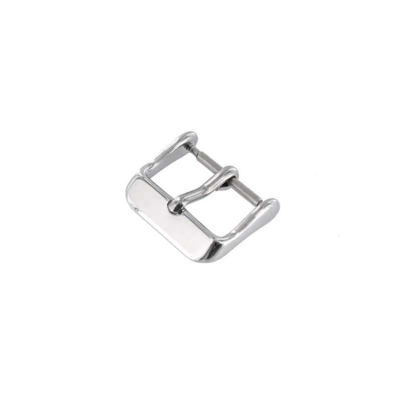 Stainless steel buckle (brushed, polished) 16 mm, 18 mm, 19 mm, 20 mm, 21 mm, 22 mm, 24 mm