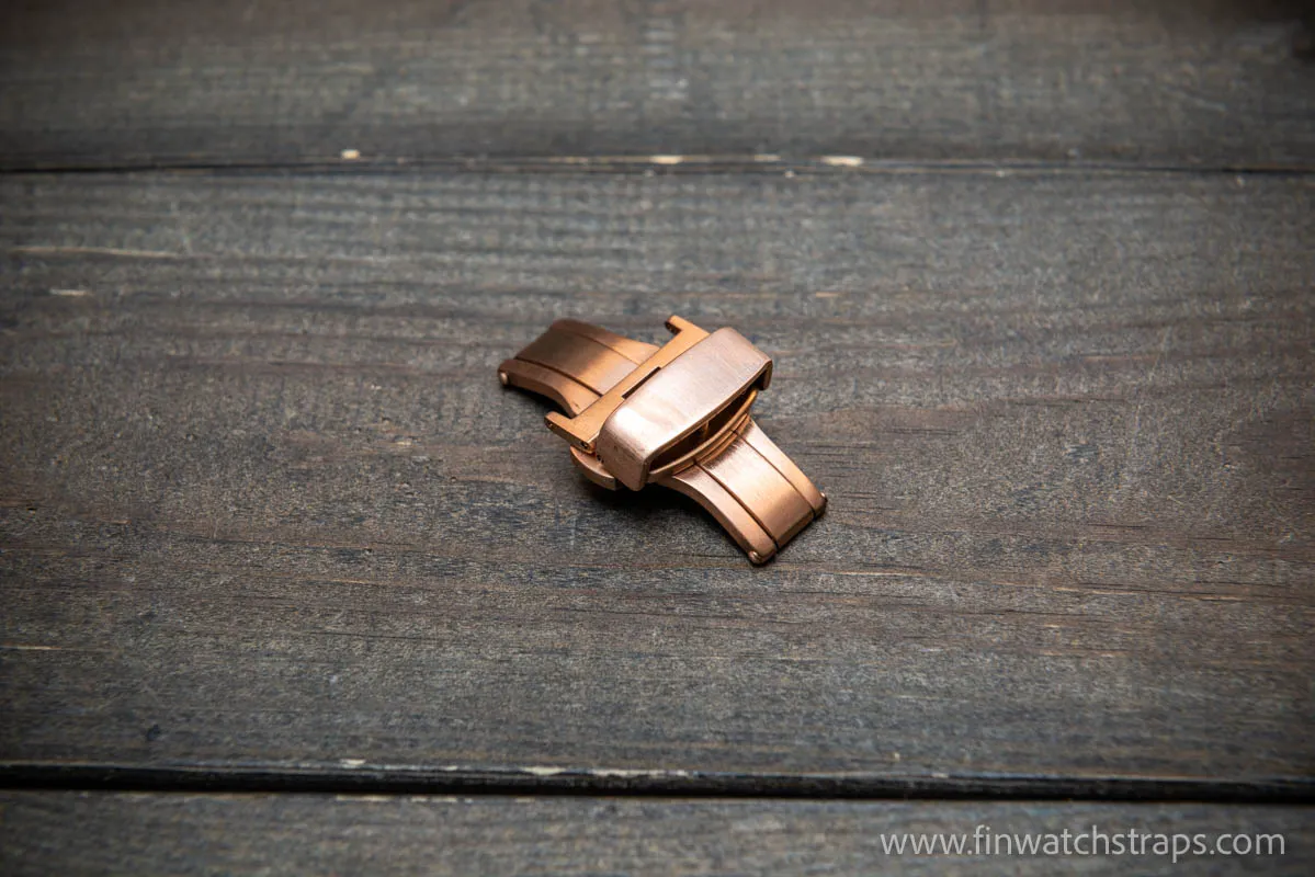 Stainless steel deployement clasp (polished, matte, black, black matte, gold, gold matte,  rose gold, rose gold matte)