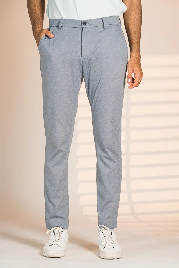 Steel Grey Power-Stretch Pants