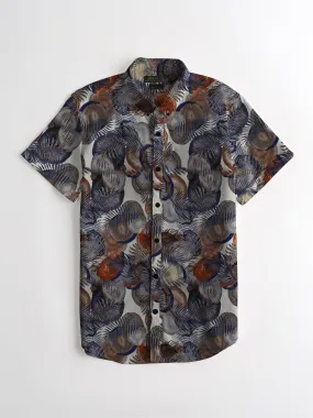 Summer Printed Casual Shirt Camellia LOC#007