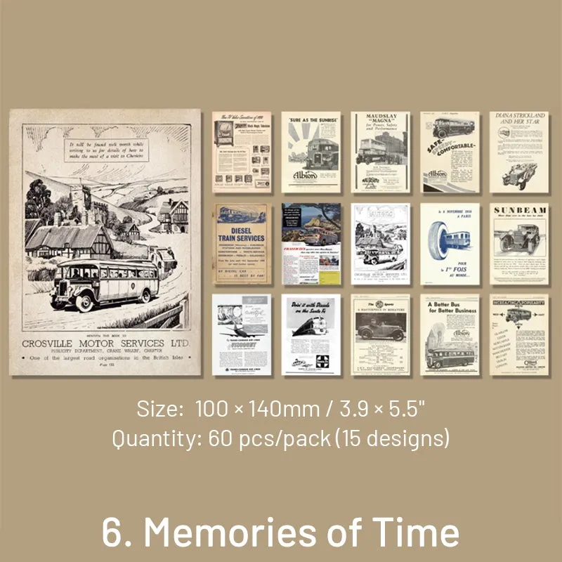 Time Travel Series Vintage Scrapbook Paper Book