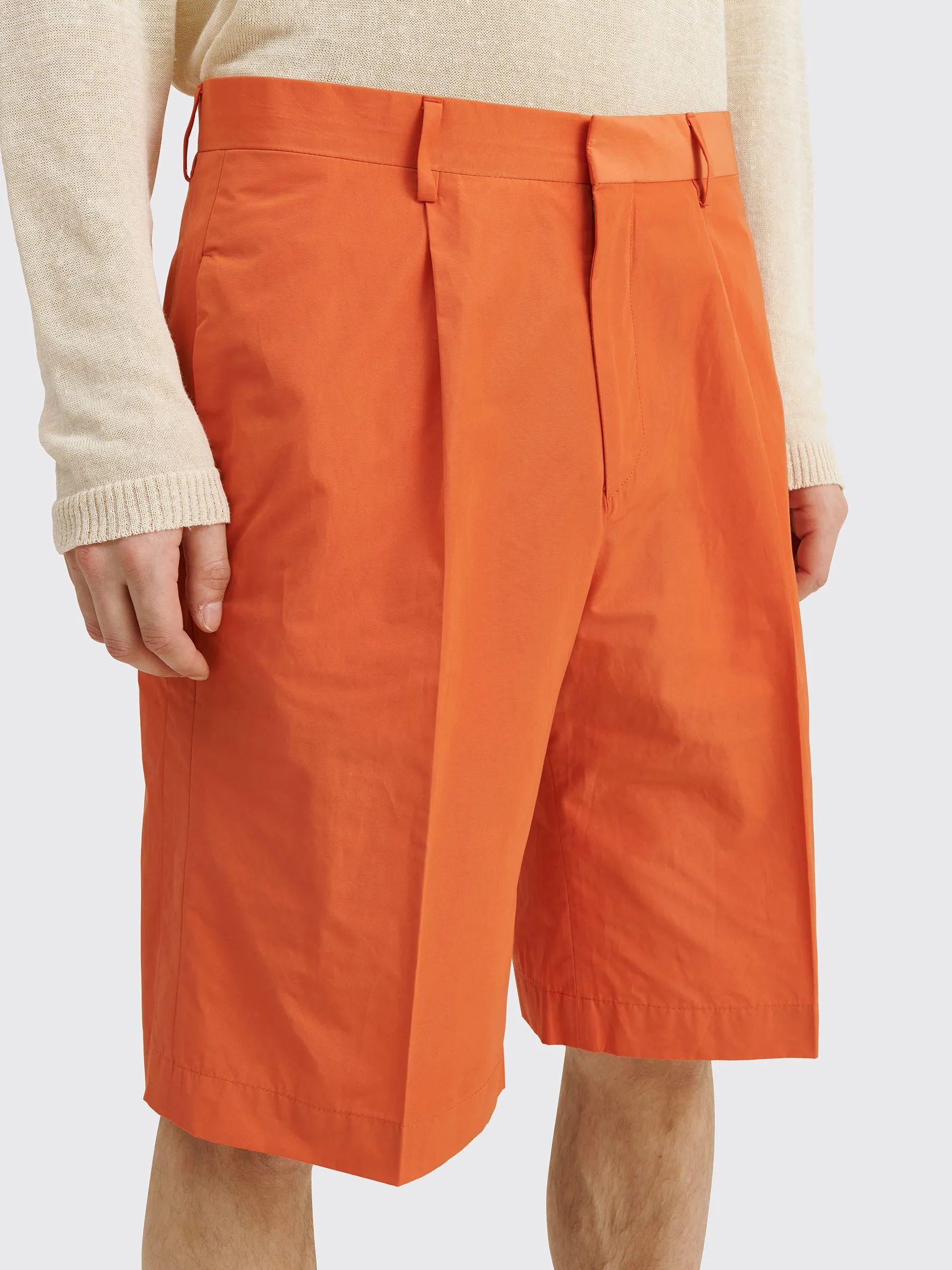 TRES BIEN ATELJ Suit Shorts Safety Orange