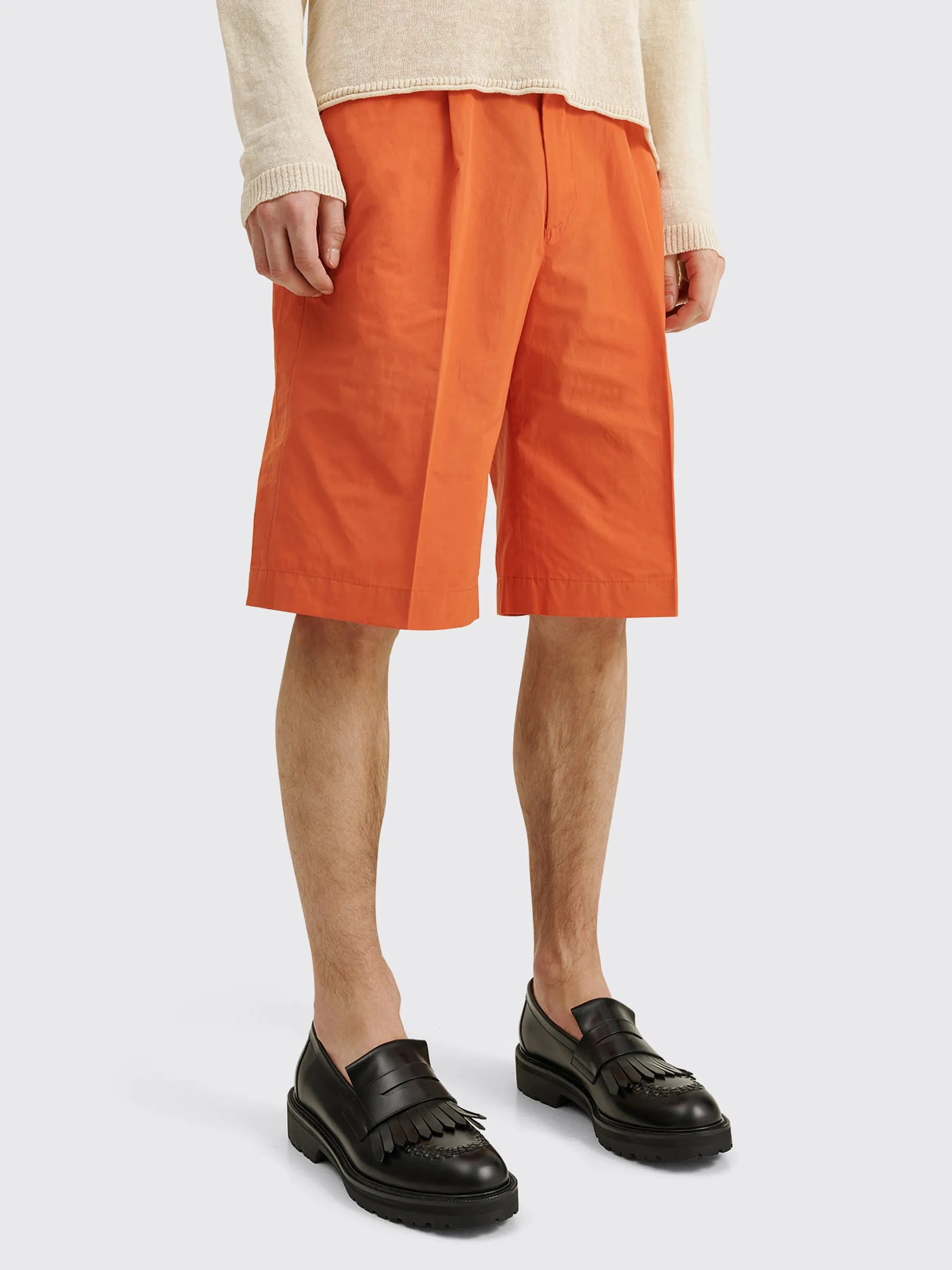 TRES BIEN ATELJ Suit Shorts Safety Orange