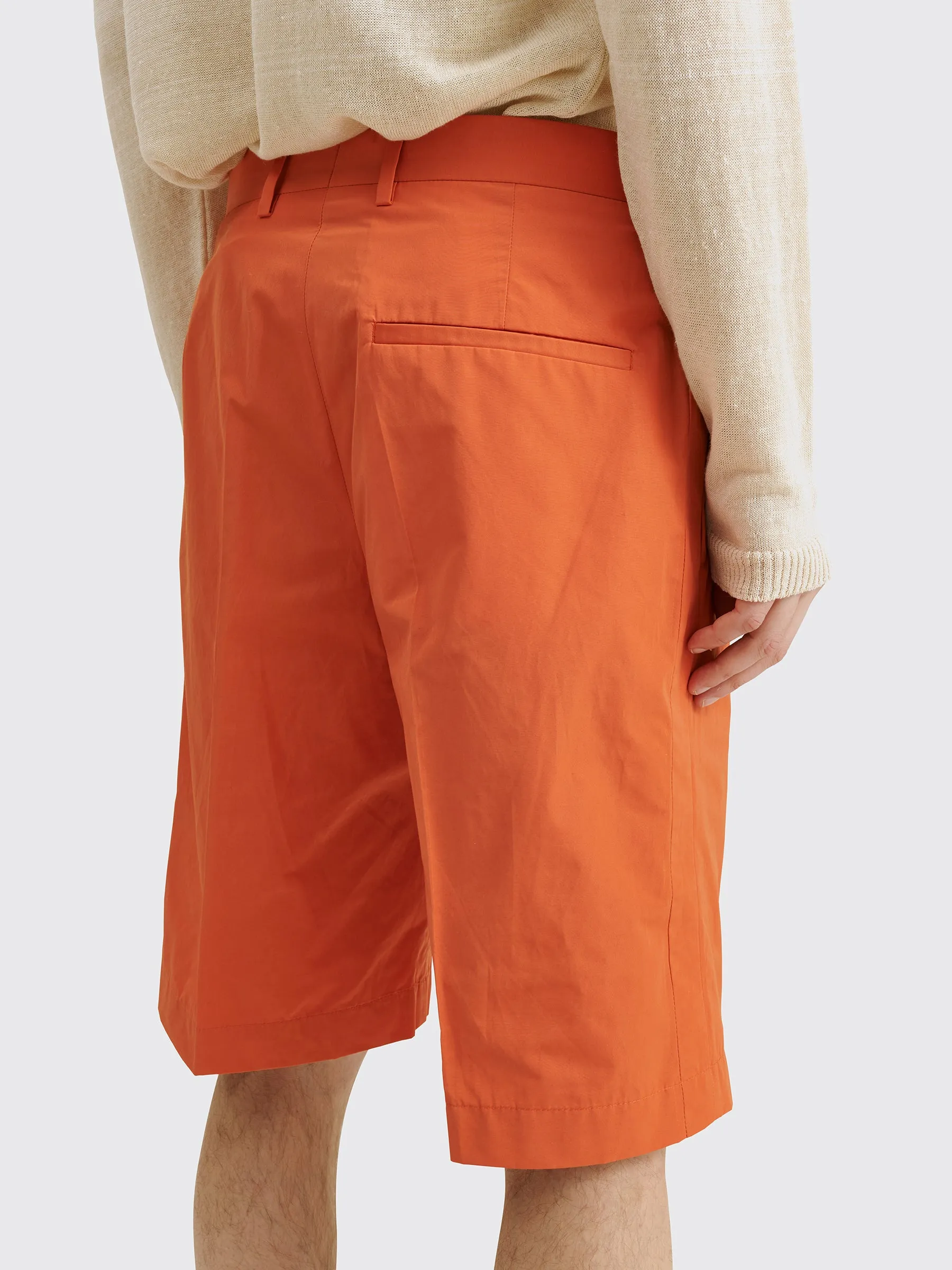 TRES BIEN ATELJ Suit Shorts Safety Orange