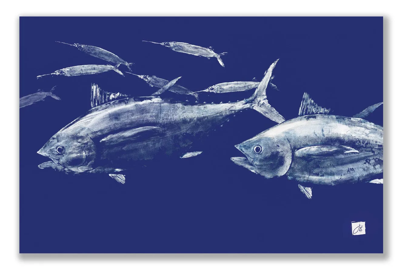 Tuna chasing ballyhoo Placemat