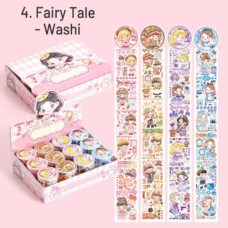 Twrinkle World Series Cute Cartoon Girl Tape Set