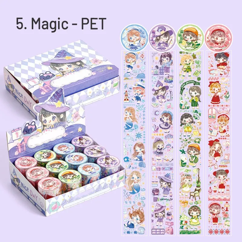 Twrinkle World Series Cute Cartoon Girl Tape Set