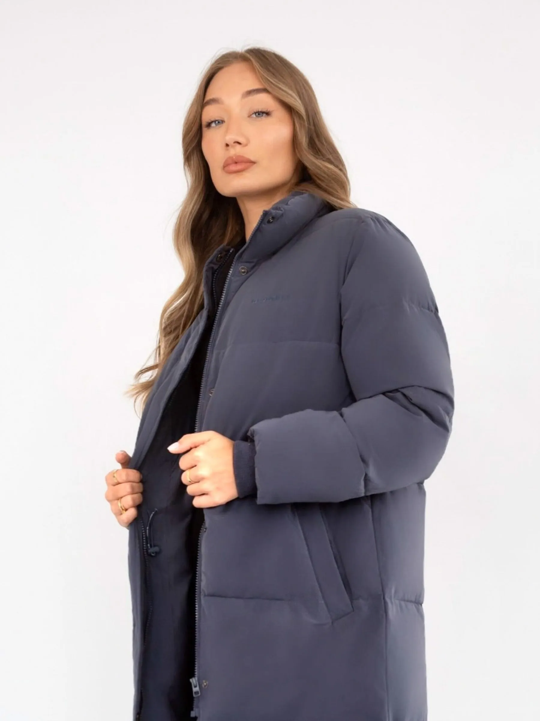 Ultimate Longline Puffer Coat - Midnight Blue