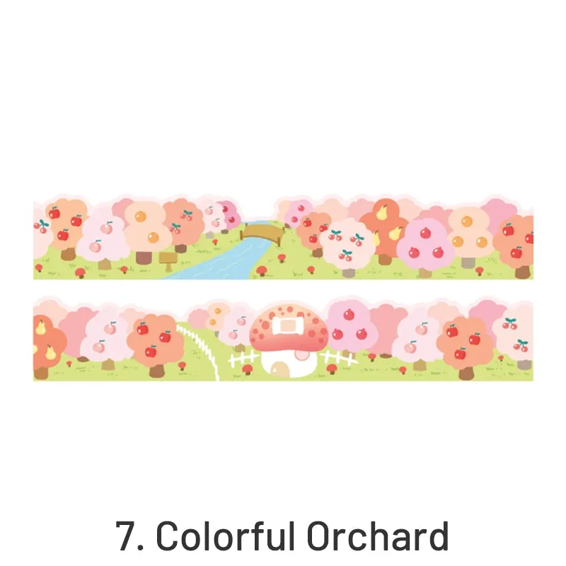 Valley of Blue Wind Chimes Landscape Washi Tape