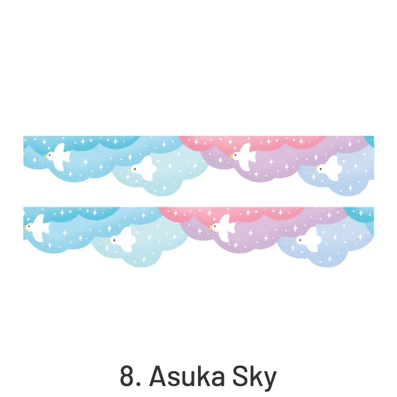 Valley of Blue Wind Chimes Landscape Washi Tape