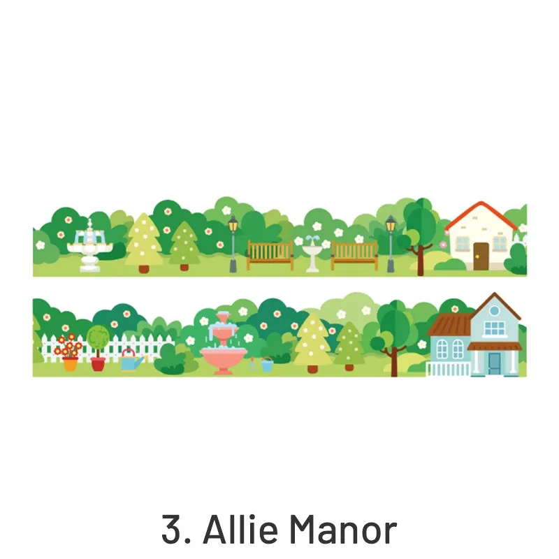 Valley of Blue Wind Chimes Landscape Washi Tape