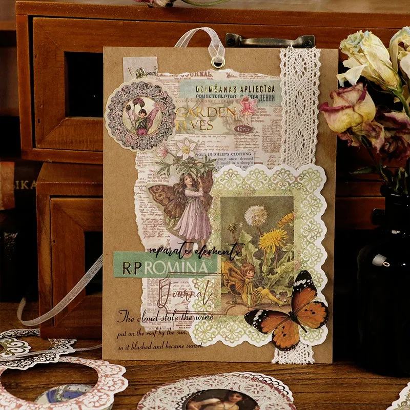 Vintage European Banquet Socialite Lace Stickers