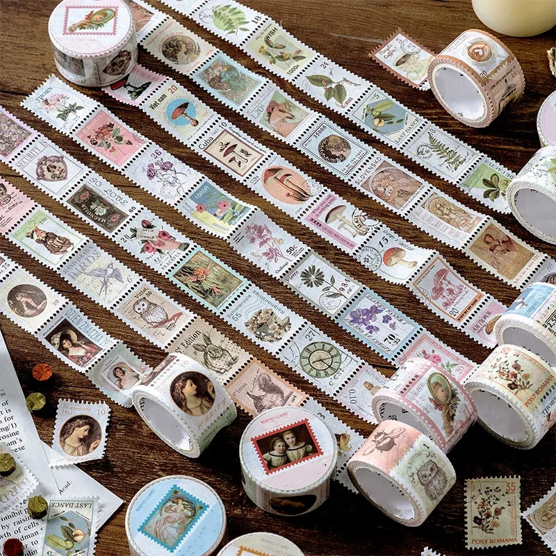 Vintage Post Office Stamp Stickers Washi Tape