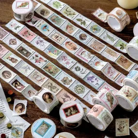 Vintage Post Office Stamp Stickers Washi Tape