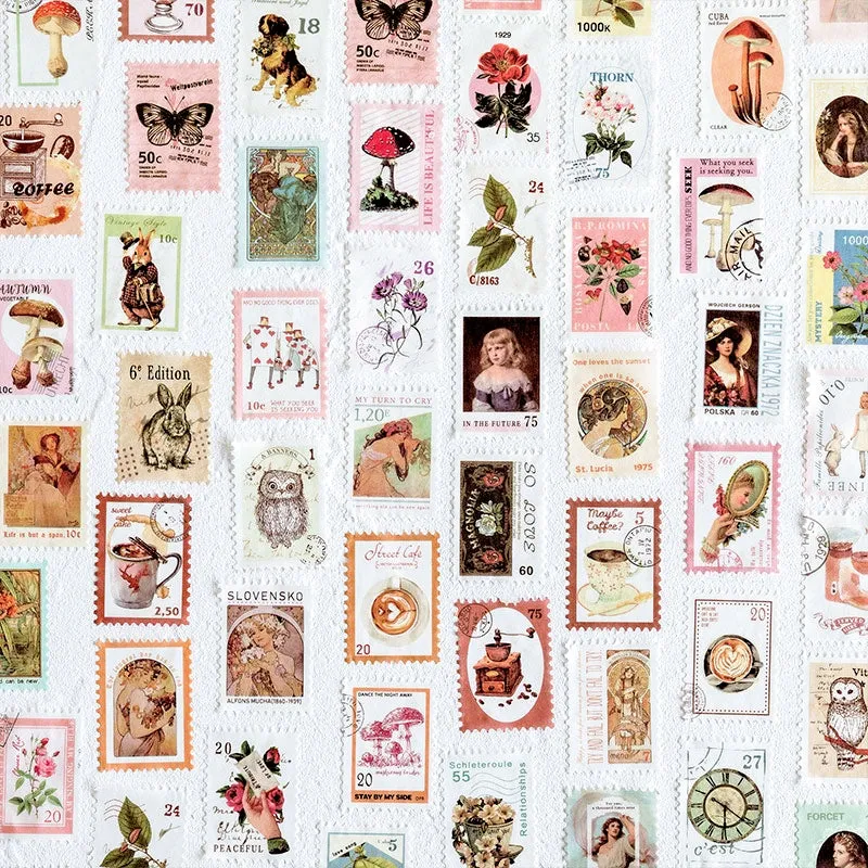 Vintage Post Office Stamp Stickers Washi Tape