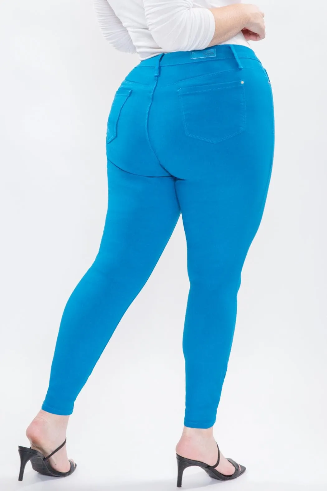 Women's Plus Size Hyperstretch Skinny Pants, Blue Jay