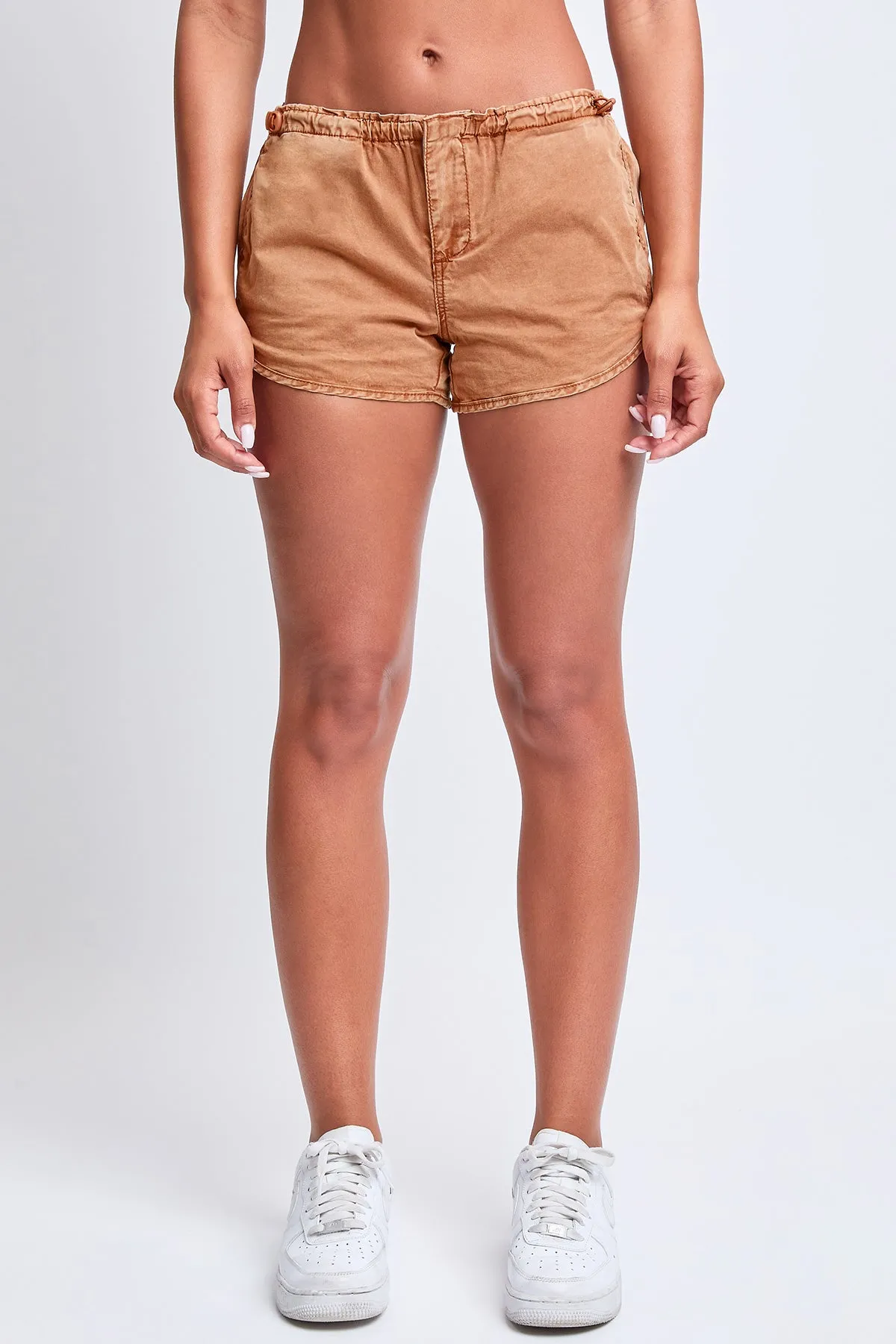 Women's Pull On Bungee Poplin Shorts