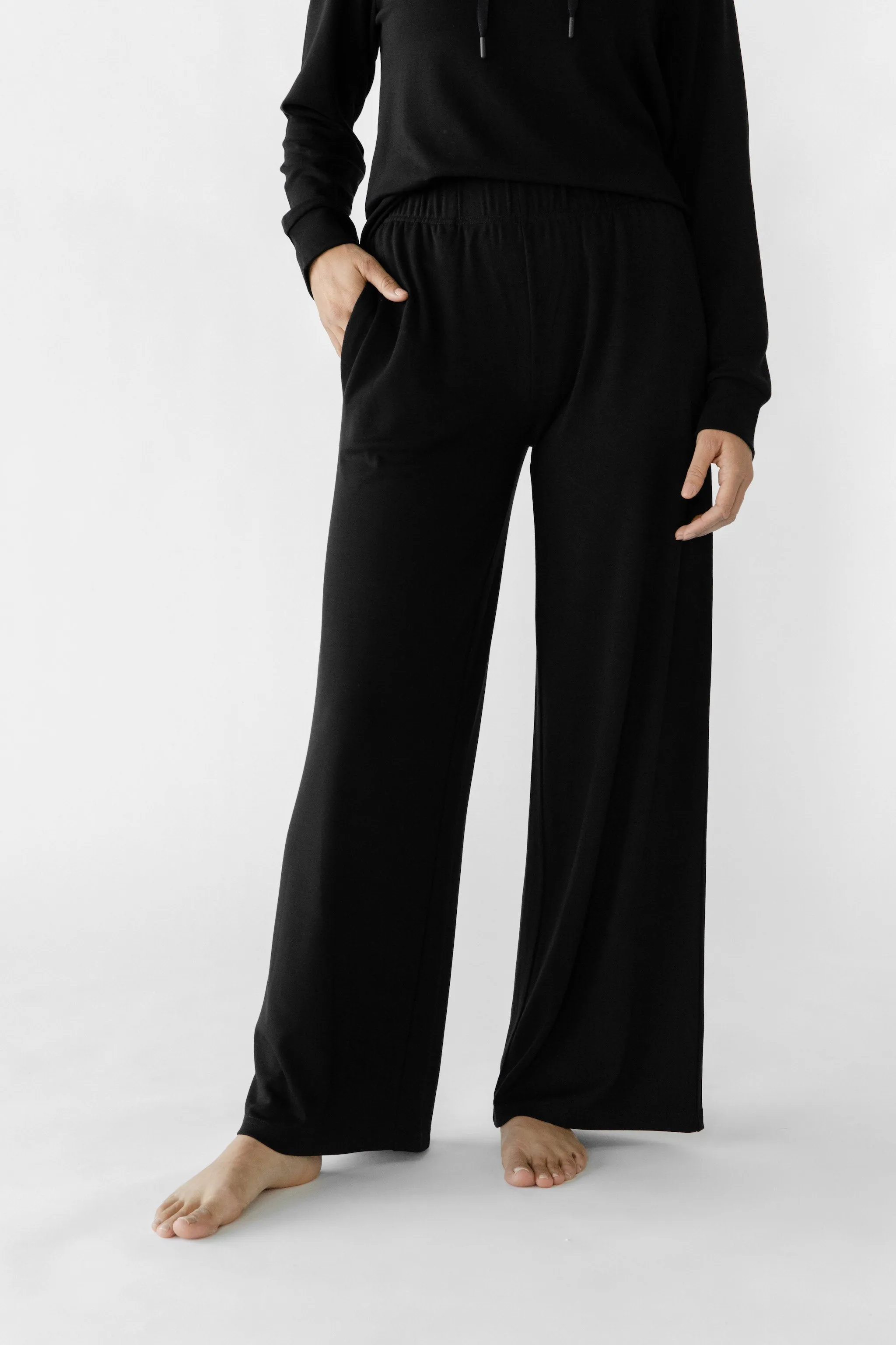 Women's Ultra-Soft Bamboo Wide Leg Pull On Pant TALL