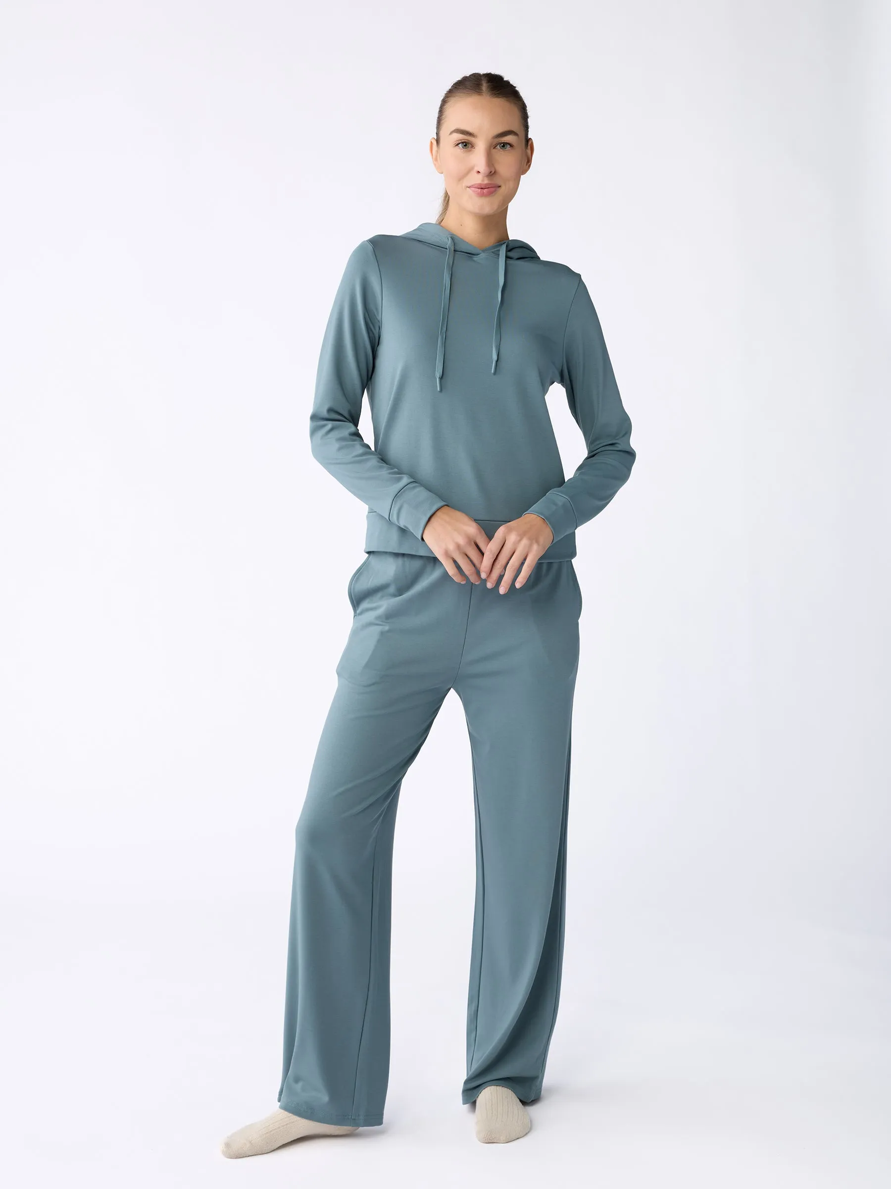 Women's Ultra-Soft Bamboo Wide Leg Pull On Pant TALL