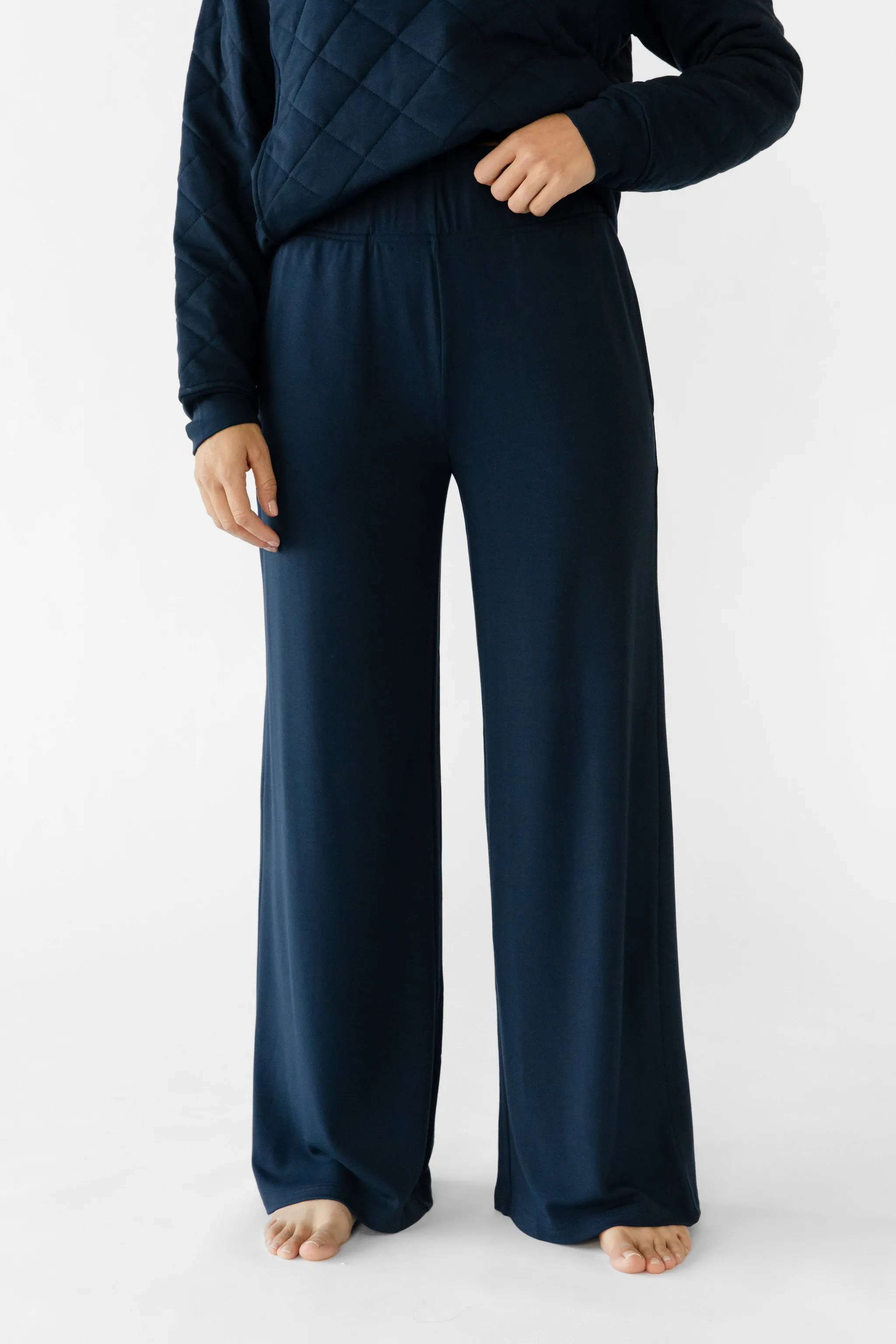 Women's Ultra-Soft Bamboo Wide Leg Pull On Pant TALL