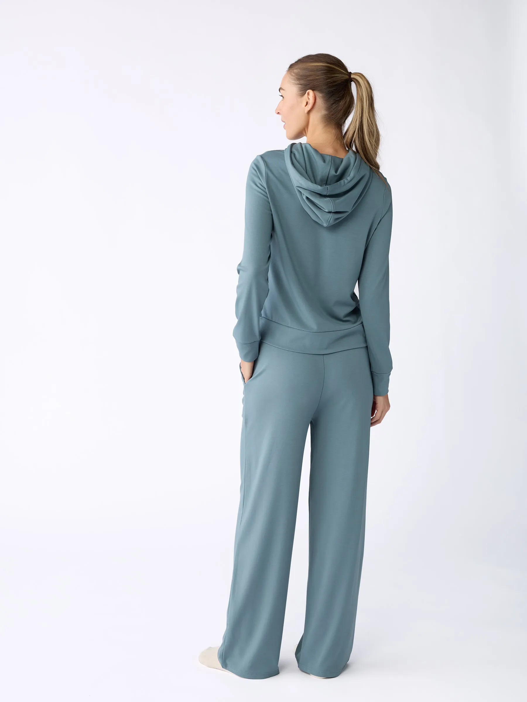 Women's Ultra-Soft Bamboo Wide Leg Pull On Pant TALL