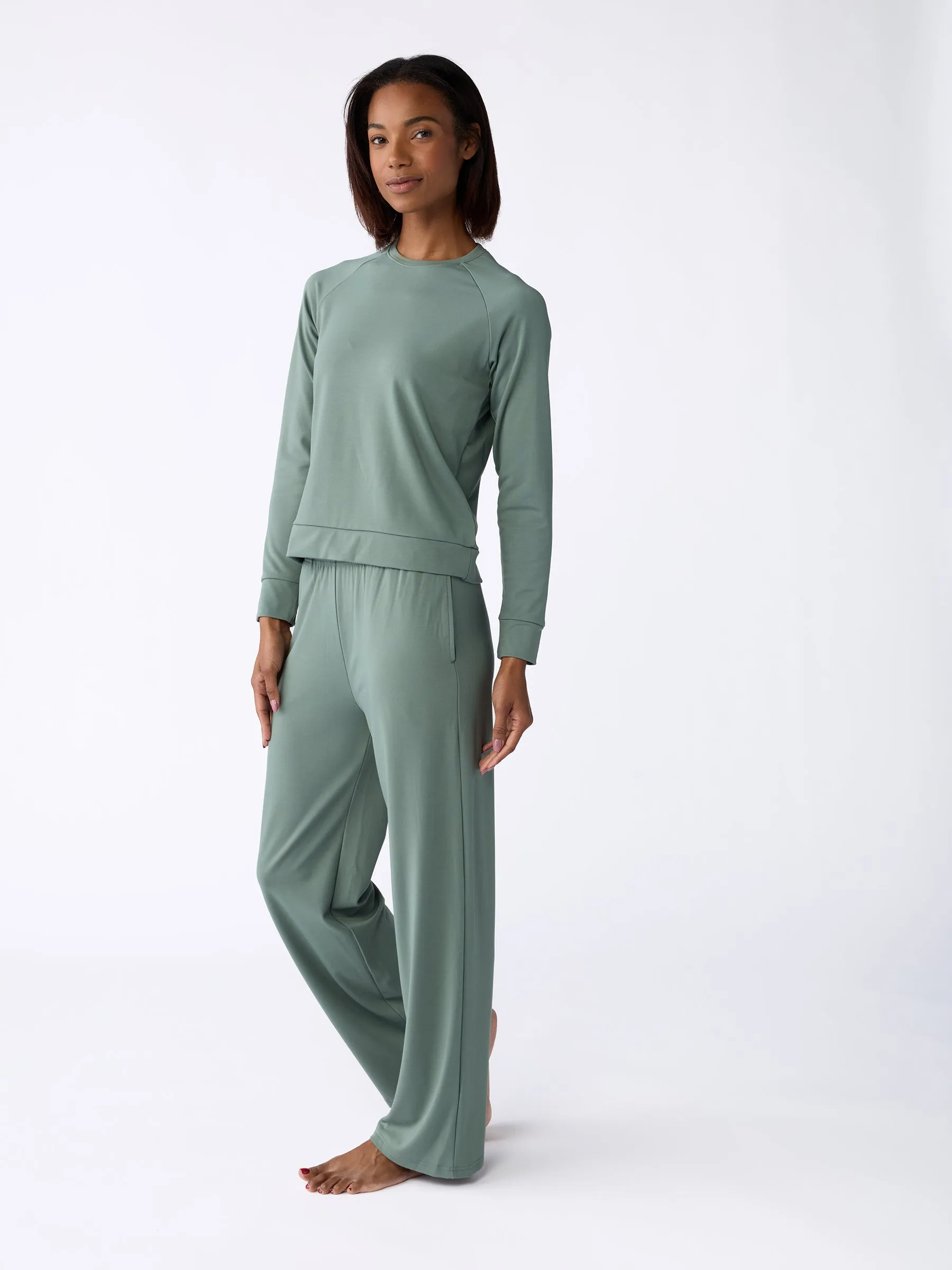 Women's Ultra-Soft Bamboo Wide Leg Pull On Pant TALL