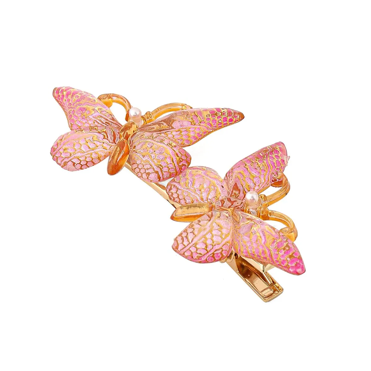 Yellow Chimes Hair Clips for Women Girls Hair Accessories for Women Butterfly Hair Clip 2 Pcs Hair Clips for Girls Hairclips Alligator Clips for Hair Pins for Women and Girls Gift For Women & Girls